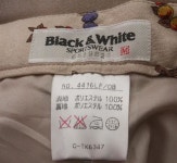 P-6470/블랙앤화이트 정품 미착용제품 여성용 반바지 M : 고사장스토어