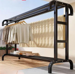 이불 행거 옷 건조 튼튼한 빨래건조대 의류 세탁 대형 거울 원룸 이불건조대 소이 화이트 : 글로월드