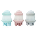 펫 전용 실리콘 샤워 브러쉬 강아지 고양이 목욕솔 거품 샴푸 브러시 : 만추상회