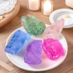 100g 색상 투명 젤리 왁스 수제 DIY 핀치 압력 릴리프 및 아로마 테라피 양초 계층화 된 컵 : 스쿠몰1