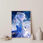 원신 각청 노엘 벤티 호두 감우 만화방 pc방 장식 포스터 굿즈 1pc 클래식 소녀 Kamisato Ayaka Genshin 충격 HD 홈 룸 바 카페 미술 벽화... 