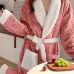 빅사이즈 샤워 가운 목욕가운 사계절 골프 : 브랜유자