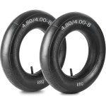 2팩 TR-13 스트레이트 밸브 스템이 장착된 RRQ 4.804.00-8 타이어 내부 튜브 휠바로우 핸드 트럭 잔디 깎는 기계 카트 트레일러 왜건 등을... 