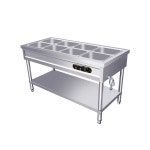 업소용 배식대 자율 단체급식 보온 뷔페 구내식당 2칸 분리함 3개 : AI비타