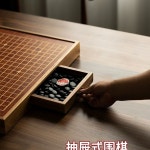 프리미엄 바둑판 서랍형 오목 고급 체스판 취미 원목 어르신 : NO MARGIN