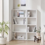 가구산책 화이트 1000 4단 책장 세트 H9108 : 가구산책