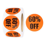 세일라벨 스티커 500매 할인표시 원형 롤스티커 : 치리츄