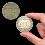 기념코인 동전던지기 취미 수집 컬렉션 YES NO 보드게임 주화 팬던트 : 다필요해
