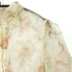 아이디스토어 플로럴 시스루 7부 블라우스 F_S0459 : 마데인빈티지