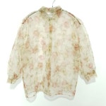 아이디스토어 플로럴 시스루 7부 블라우스 F_S0459 : 마데인빈티지