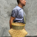 라탄 찻잎을 따서 대바구니를 대나무를 엮어 A. 노란색 대나무 막대는 높이가 30cm이고 : 찍템상사