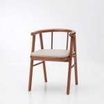 가구산책 원목 PU 라운드 의자 H7459 : 이와샘