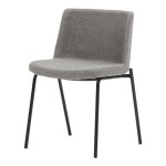 슬림 철제 다리 패브릭 사각 식탁 카페 의자 3컬러 체어 매장 고급스러운 : IVY퍼니처