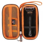 FBLFOBELI 질레트 퓨전5 면도기와 호환되는 휴대용 여행용 휴대용 케이스, 면도기 1개, 면도날 리필 4개, EVA 하드 보관 가방 (케이스만 해당)... 