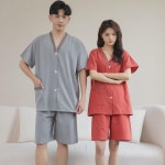 복 커플 빅사이즈 남자 사우나 여자 실내복 뜸옷 상하세트 편한 엄마 루즈핏 : 에코빈스토어