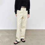 [제너럴아이디어 WOMAN] 플라워 코튼 데님 팬츠 [2COL] / WBE1L11501 : 제네럴아이디어