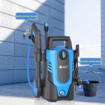 고압 세차기 세척기 고압건  있는 세차 기계 거품 랜스 5m 호스 1400W 220V 105bar 펌프 : 제이루핀