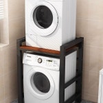 세탁기 건조기 직렬 선반 받침대 렉 2단 조립식 앵글 수직 설치 : 대흥무역777