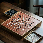 원목 바둑판 서랍형 실버 기원 경로당 대국 취미 단체스판 체스판 말 제외 : 개굴개굴-
