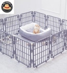 프로센터 포그니 무독성 울타리 무드그레이 12p 반려견하우스 개울타리 배변훈련펜스 : 프로센터