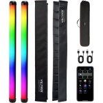 VILTROX 2개 세트 20W RGB 라이트 스틱 완드 1920루멘 LED 2500K8500K 사진 조명 튜브 스마트폰 앱 26가지 효과 영상회의 촬영 유튜브... 