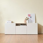 1800 오픈형 수납 거실장 수납장 tv다이 서랍장 : 플마상점