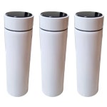 엠디디지탈 온도표시 스텐 스마트 텀블러 500ml 화이트 3개 : 데일리홈스