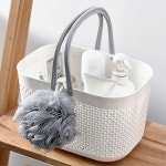 헬스장 샤워 공기순환 라탄 디자인 목욕바구니 사우나 수납 캠핑 수영장 : 원픽트리