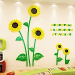 해바라기 어린이집 돌봄센터 교실 3D 아크릴 스티커 K : 다다엘