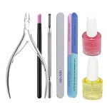 애니데코 셀프 네일 케어링세트 7종 - 니퍼 + 스톤푸셔 + 메탈푸셔 + 큐티클오일 + 손톱강화제 + 네일파일 + 버퍼 x 1세트 : 더 사이트