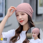 PM 멀티스카프 비니 2개 인디핑크 골프마스크 골프스카프 : 팩맨 PACKMAN
