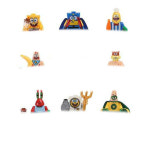 스폰지밥 핑핑이 다람이 집게사장 바다 마을 수족관 장식 피규어 굿즈 8 개/대 스폰지 밥 빌딩 그림 장난감 : 나리타하루상회