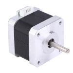 2상 스테퍼 모터 네마17 1.8° 3.6V 1.5A 고안정 저소음 강화 PCB 보드 밀폐 로터 3D 프린터 Silver : 모드 온