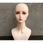 헤어 마네킹 헤드 머리 모자 디스플레이 가발 모델 토루소 A. 핑크 메이크업 45cm : 준콩다락