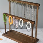 목걸이거치대 원목 악세사리 단면 디스플레이 진열대 키링 A. 큰 통나무 18개 못 단면 : J리미네