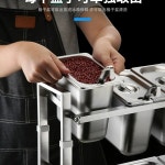 식당반찬통 스텐통 소스 소스통 정리대 양념통 2단 D. 고층 잼 박스 H8804 : 주식회사바로유통