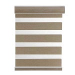 레이어 암막 롤러 IED 무선 쉐이드 블라인드 SIZE 커튼 얼룩말 더블 : 무빙카트