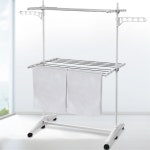 빨래건조대 접이식건조대 대건통상접이식 이동건조대 2단 건조대 빨래 : 서치플레이스8