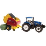 ERTL 1/32 뉴 홀랜드 T6.180와 롤 벨트 560 원형 벨러 13966 : vividmall