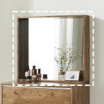 HJP11G 원목거울 화장대 사각거울 800 : 히트가구