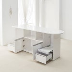 B6224 라운드 도어형 홈바 2000x600 1color 아일랜드식탁 : 사과내부