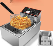 업소용튀김기 전기 테이블형 치킨 튀김 소형 도넛츠 핫도그 감자 : 유니우스