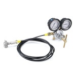 NICECNC 범용 질소 조절기 쇼크 충전 키트 8피트 호스무손실 척 포함 G5814 F CGA580 : 월드온영