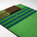 [스크린골프 전용] 매트로 골프존 타석 발판매트 1100x1300mm : 티맥스