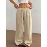 멋진여성의 선택 PETITE 여성용 초저허리 캐주얼 면 스트레이트 레그 바지 1898623 J : 제이피글로벌 6