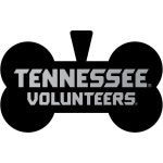 테네시 노크빌 자원봉사자 도그 태그 매트 블랙 뼈 모양 새김 공식 라이선스 : 해미루1