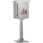 야외 배전함 방수 옥외 단자함 철제 스텐 전기함 분전함 단일문 단문 300x250x150 높이 300 : 우리집템