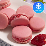 (발송지연) JW 딸기 마카롱 20g 16개 냉동마카롱 (드라이아이스무료포장) : 진보람몰
