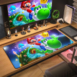 슈퍼 마리오 파티 잼버리 카트 월드 동킹콩 게이밍 마우스 거실 장 패드 매트 굿즈 만화 M-Mario 데스크탑 Pc 액세서리 Edgelock 고무 테이블... 