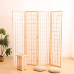 접이식 파티션 가림막 나무 폴딩 병풍 찻집 식당 가벽 1)클래식 (원목) 150x44cm (4개) : 플라이몰2